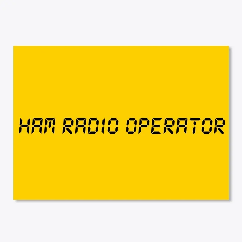 Ham Radio Operator (Sticker/Decal)