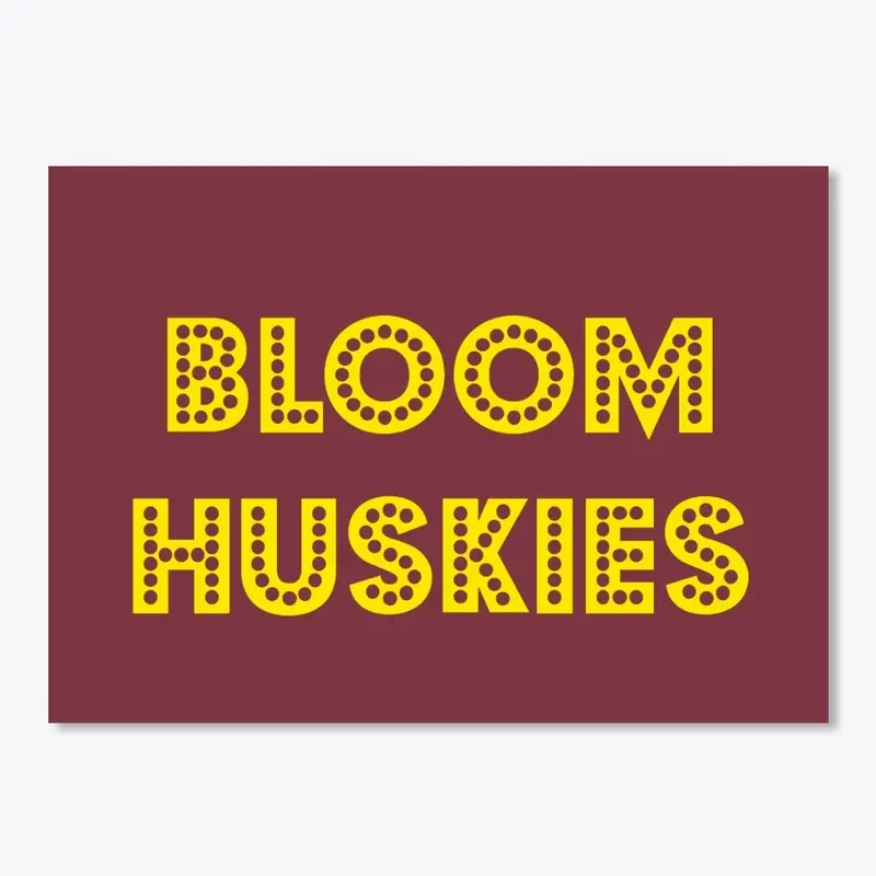 Bloom Huskies (Bumper Sticker)